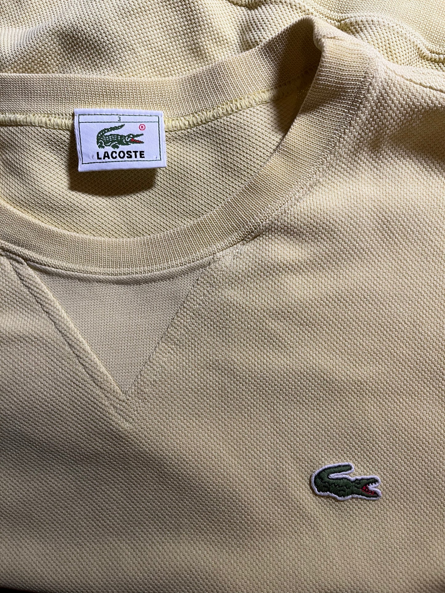 Gelber Lacoste Vintage Sweater