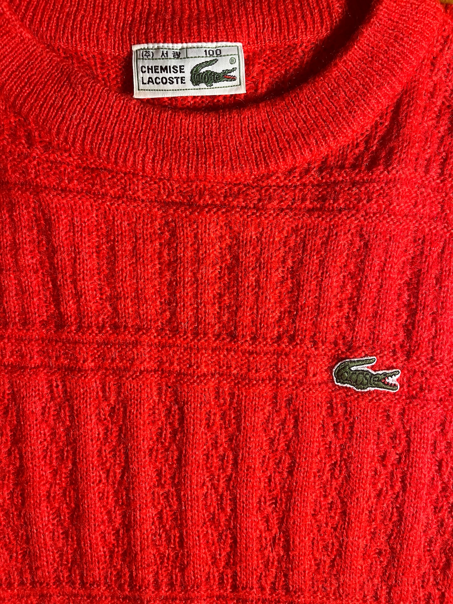 Lacoste Vintage Pullover aus Südkorea