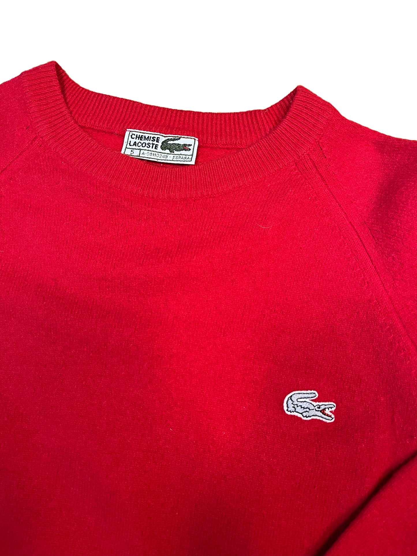 Lacoste Vintage Sweater Rot
