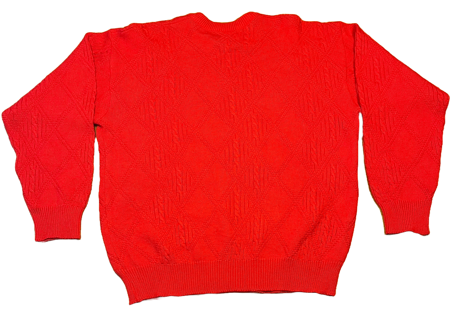 Roter Lacoste Vintage Knit Sweater