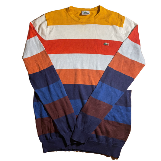 Gestreifter Vintage Lacoste Pullover